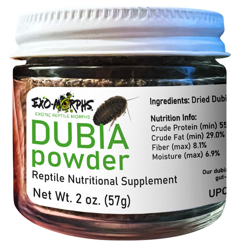 100% Dubia Powder Reptile Nutritional Supplement